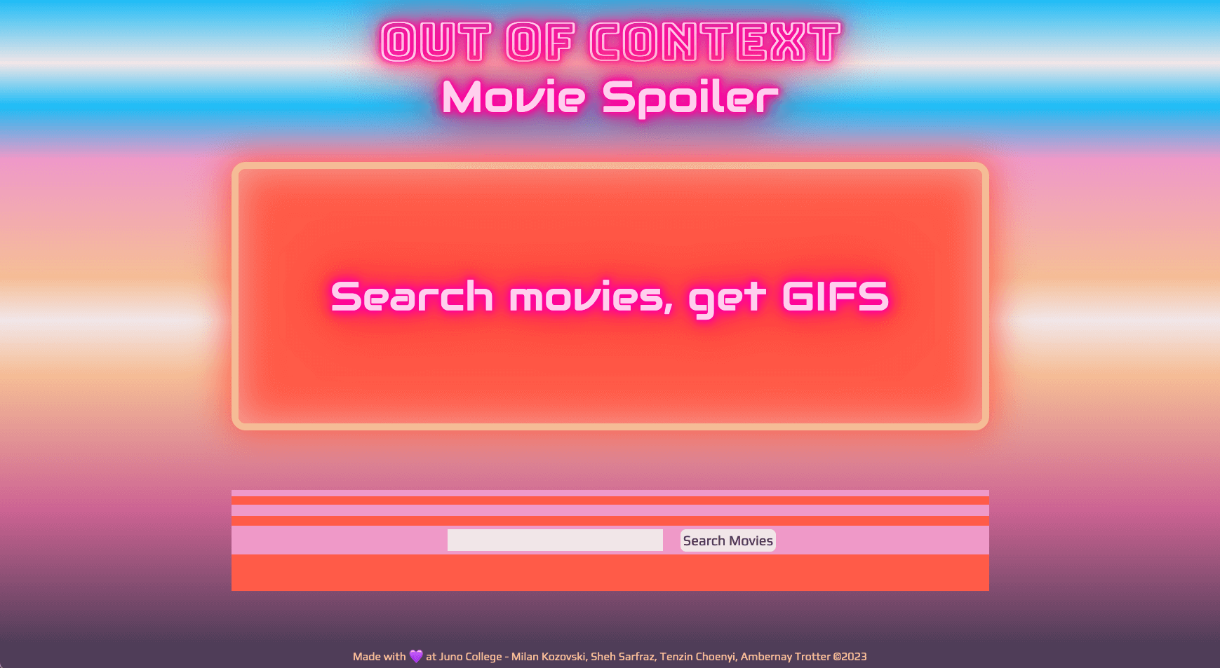 Out of context movie spoilers web page